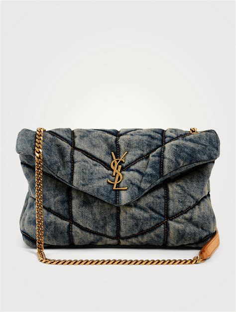 ysl tote handbags|ysl denim tote.